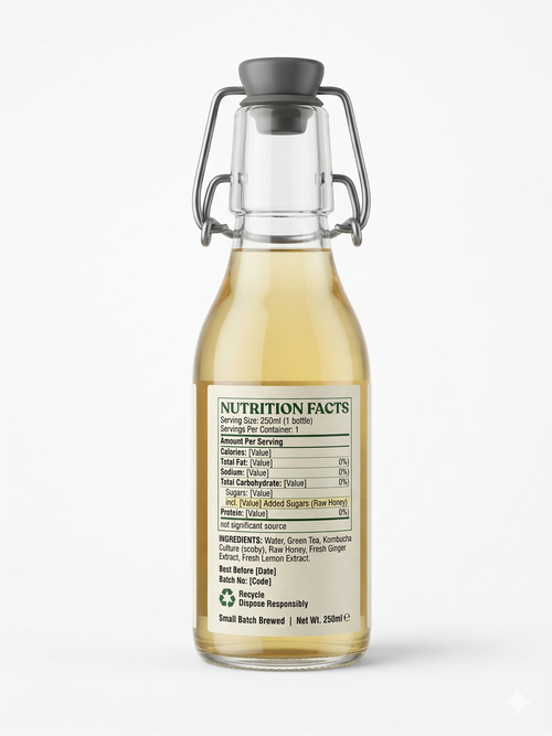 Kombucha - Ginger and Lemon Flavor